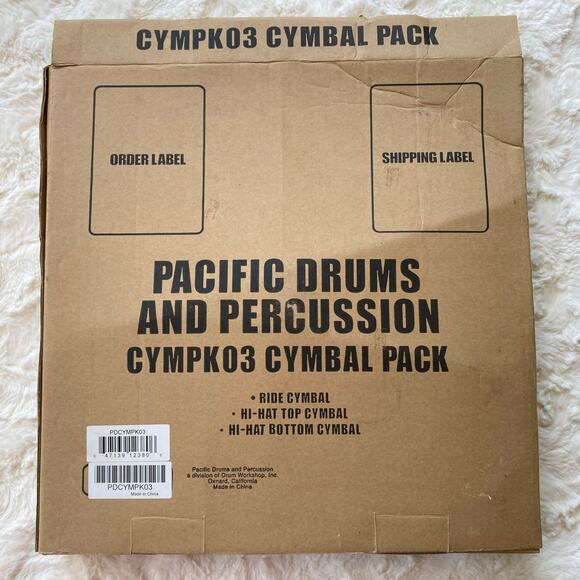 Pacific Drums and Percussion CYMPKO3 Cymbal Pack 3-Piece Cymbal Set Open Box - Picture 1 of 12